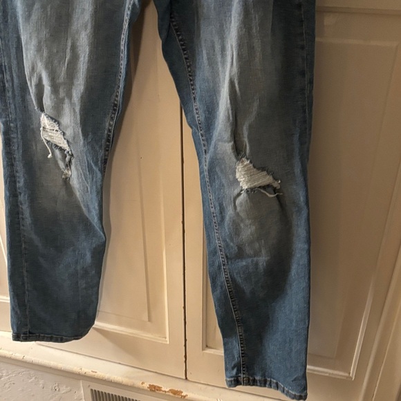 Ring of Fire Men's Light Blue Relaxed Distressed Jeans Size 33x30 - Picture 7 of 10